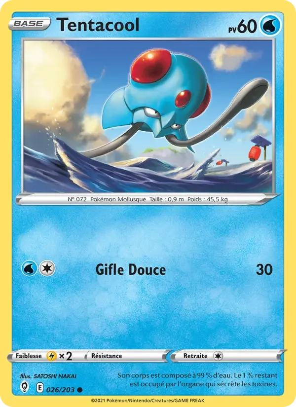 Carte Pokémon Tentacool — Évolution Céleste