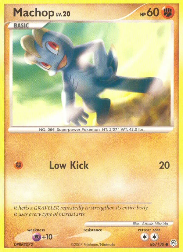 Carte Pokémon Machoc — Diamant & Perle