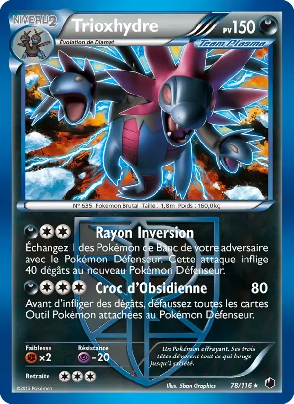 Carte Pokémon Trioxhydre — Glaciation Plasma
