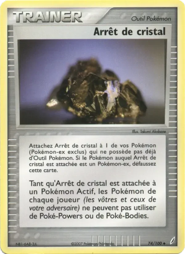Carte Pokémon Arrêt de cristal — Gardiens de Cristal