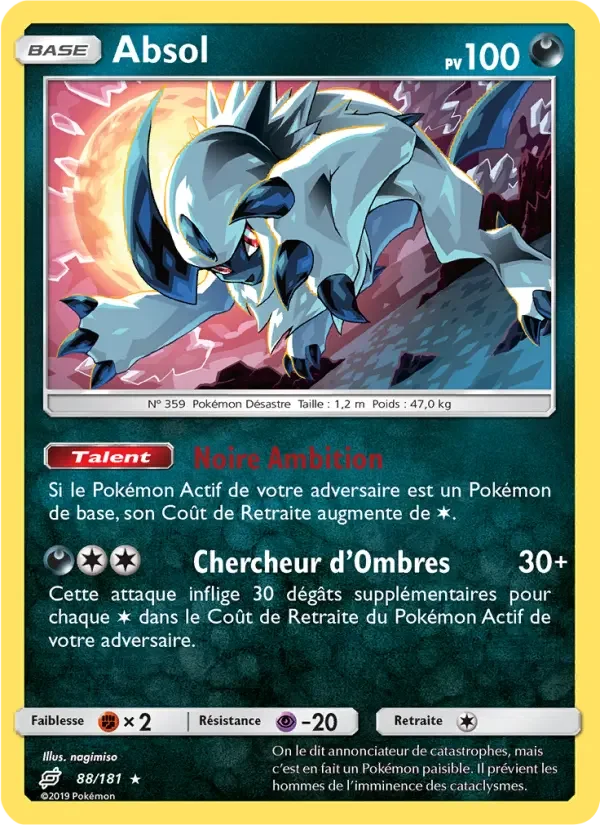 Carte Pokémon Absol — Duo de Choc