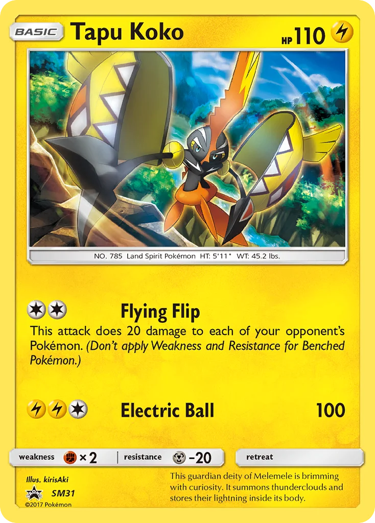 Carte Pokémon Tokorico — Promos Soleil et Lune