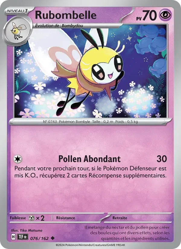 Carte Pokémon Rubombelle — Forces Temporelles