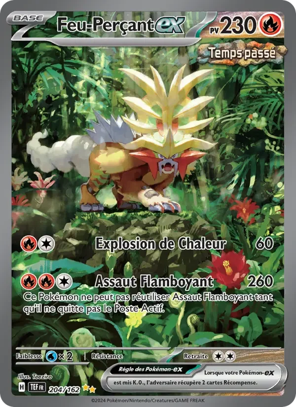 Carte Pokémon Feu-Perçant-ex — Forces Temporelles