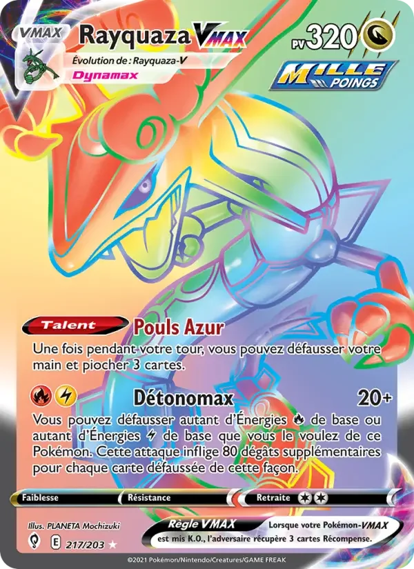 Carte Rayquaza VMAX