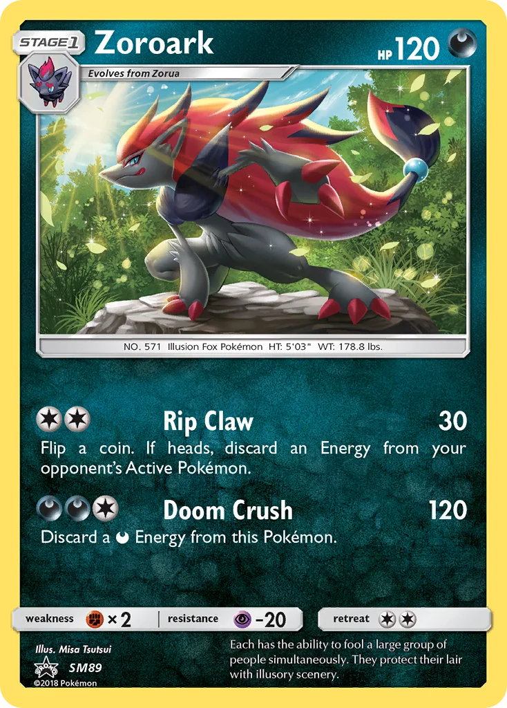 Carte Pokémon Zoroark — Promos Soleil et Lune