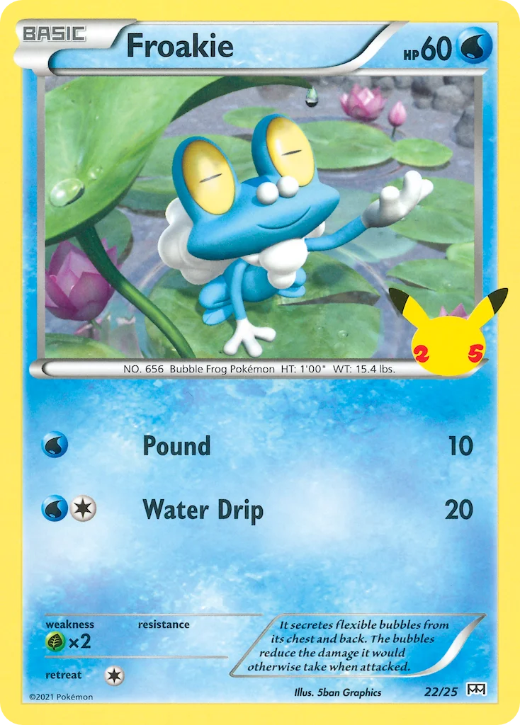 Carte Pokémon Grenousse — 2021 Promo McDonald's