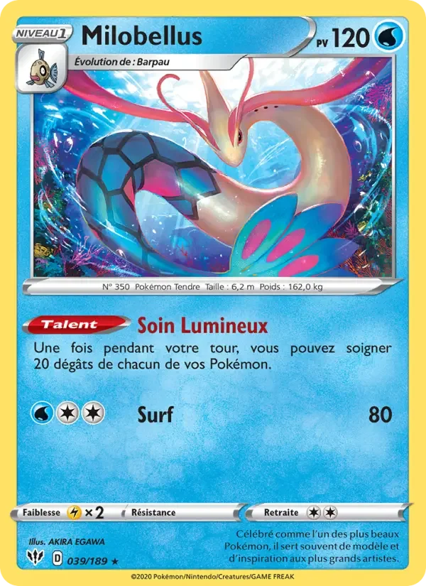 Carte Pokémon Milobellus — Ténèbres Embrasées
