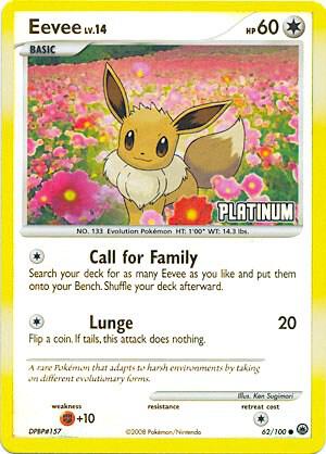 Carte Pokémon Évoli — Burger King Promos