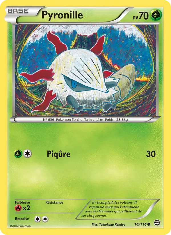 Carte Pokémon Pyronille — Offensive Vapeur
