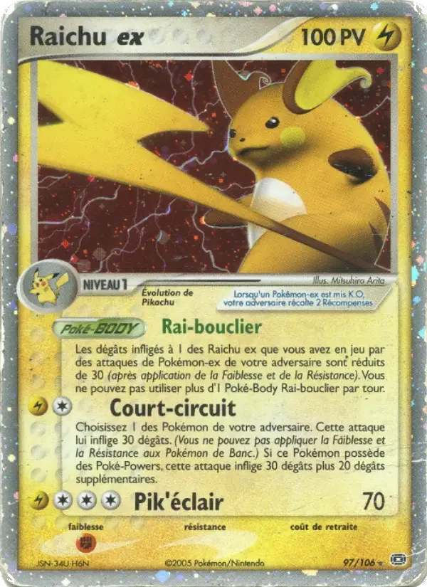 Carte Raichu ex