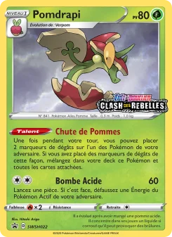 Carte Pokémon Pomdrapi — Promos Épée et Bouclier