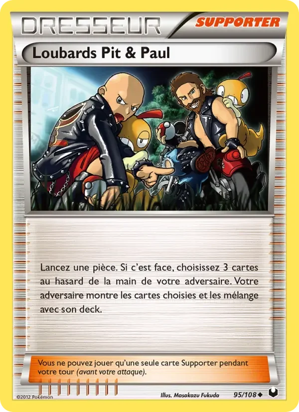 Carte Pokémon Loubards Pit & Paul — Explorateurs Obscurs