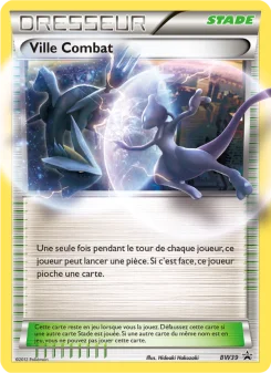 Carte Pokémon Ville Combat — Promos Noir et Blanc
