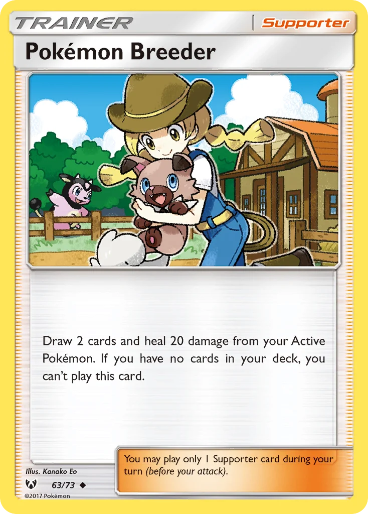 Carte Éleveuse de Pokémon