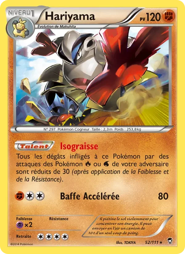 Carte Pokémon Hariyama — Poings Furieux