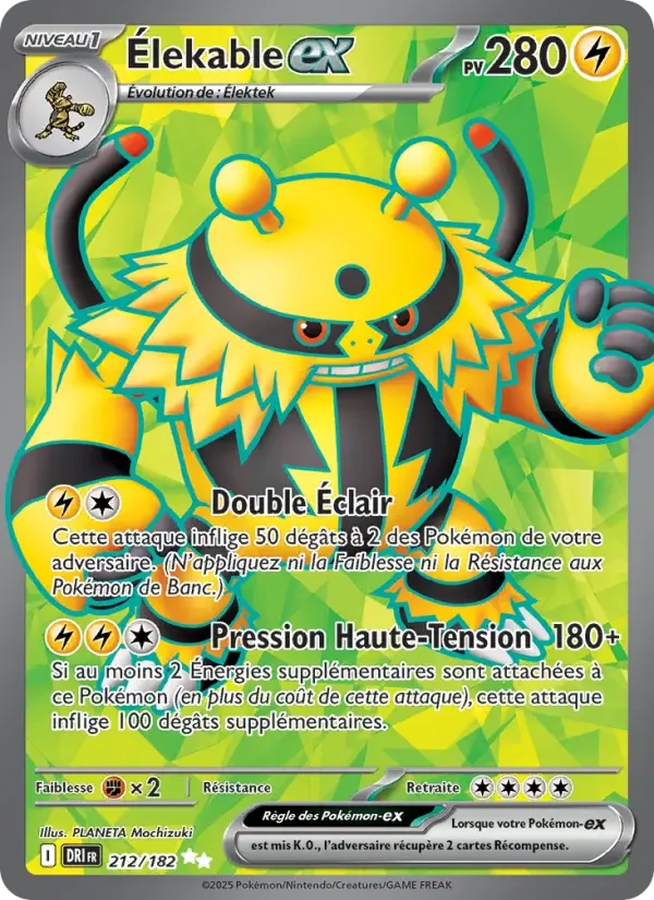 Carte Pokémon Élekable-ex — Rivalités Destinées