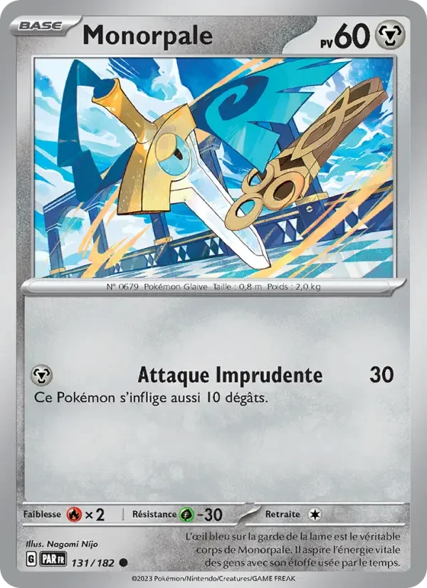 Carte Pokémon Monorpale — Faille Paradoxe