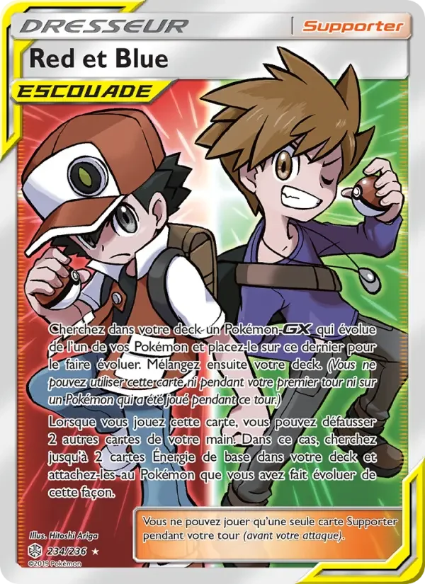 Carte Pokémon Red et Blue — Éclipse Cosmique