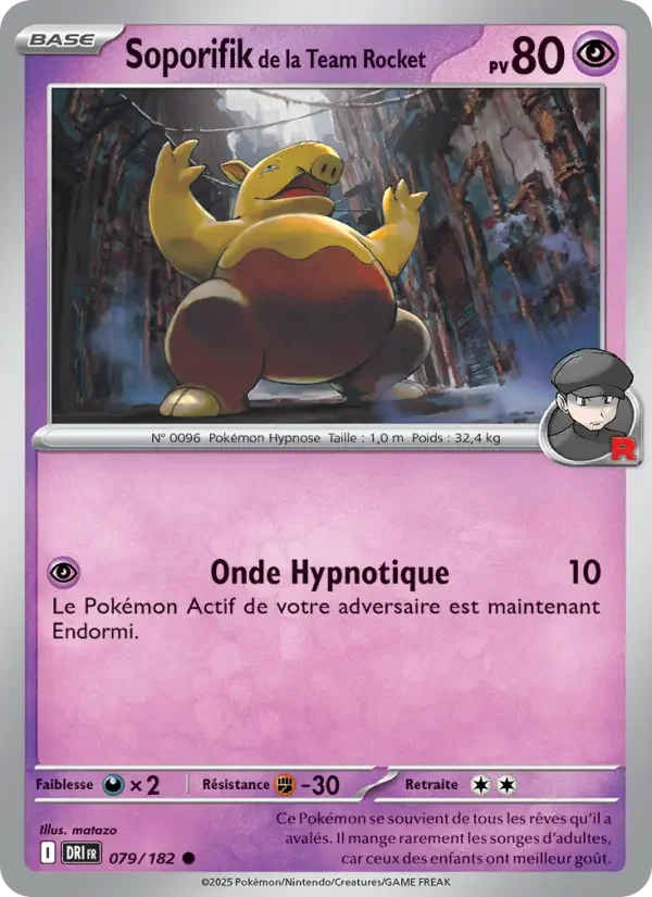 Carte Pokémon Soporifik de la Team Rocket — Rivalités Destinées