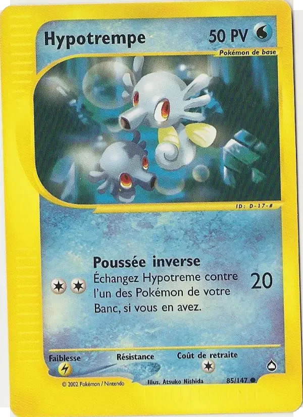 Carte Pokémon Hypotrempe — Aquapolis
