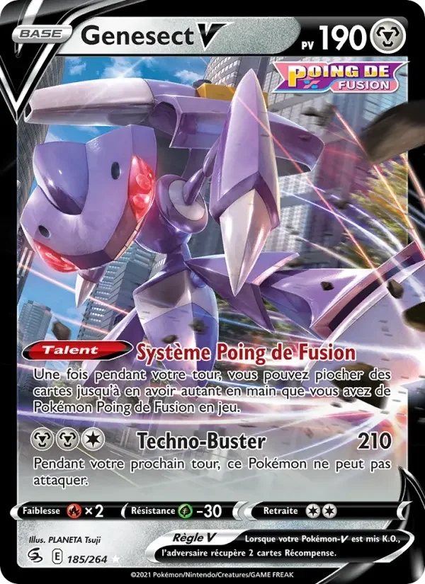 Carte Pokémon Genesect V — Poing de Fusion
