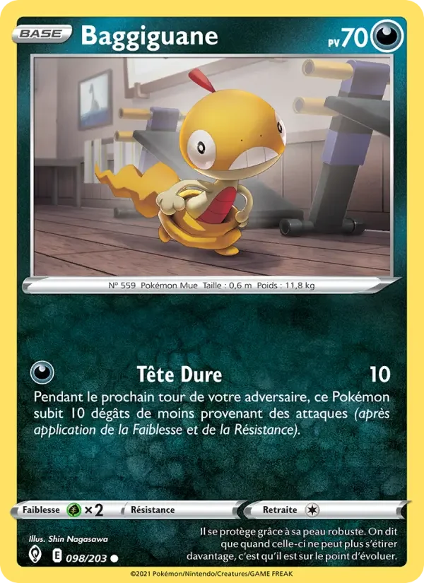 Carte Pokémon Baggiguane — Évolution Céleste