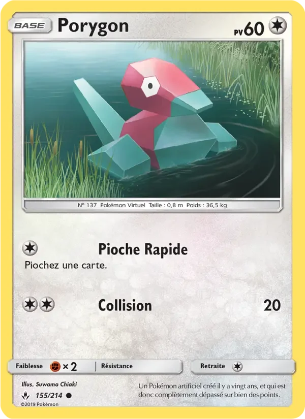 Carte Pokémon Porygon — Alliance Infaillible