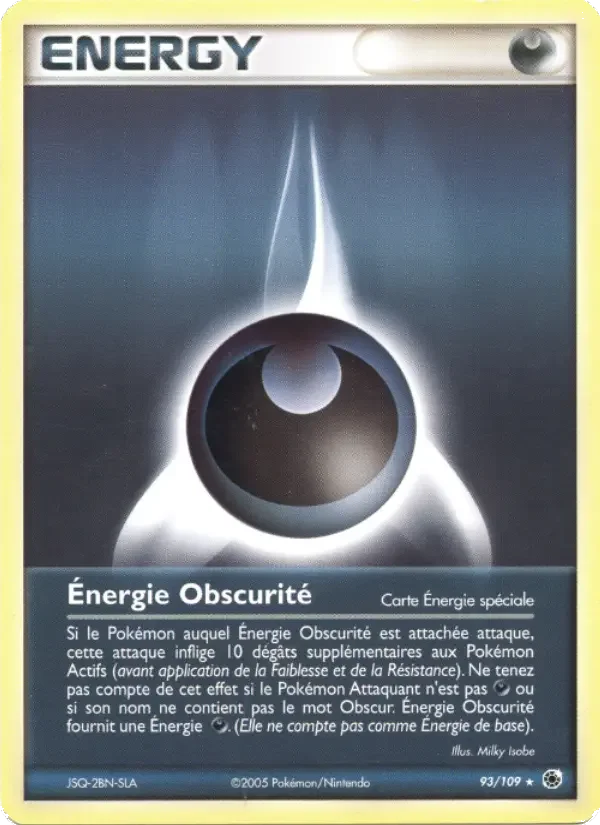 Carte Énergie Obscurité