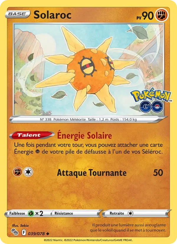Carte Pokémon Solaroc — Pokémon GO