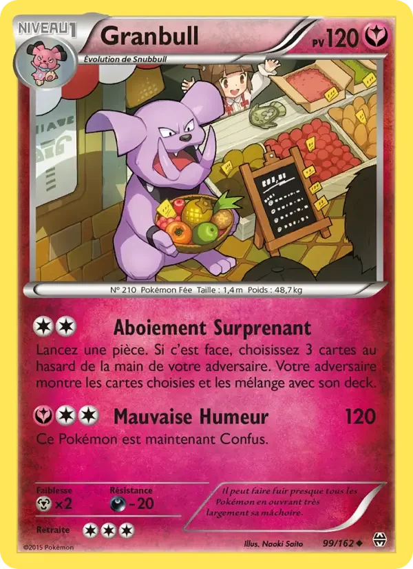 Carte Pokémon Granbull — Impulsion TURBO