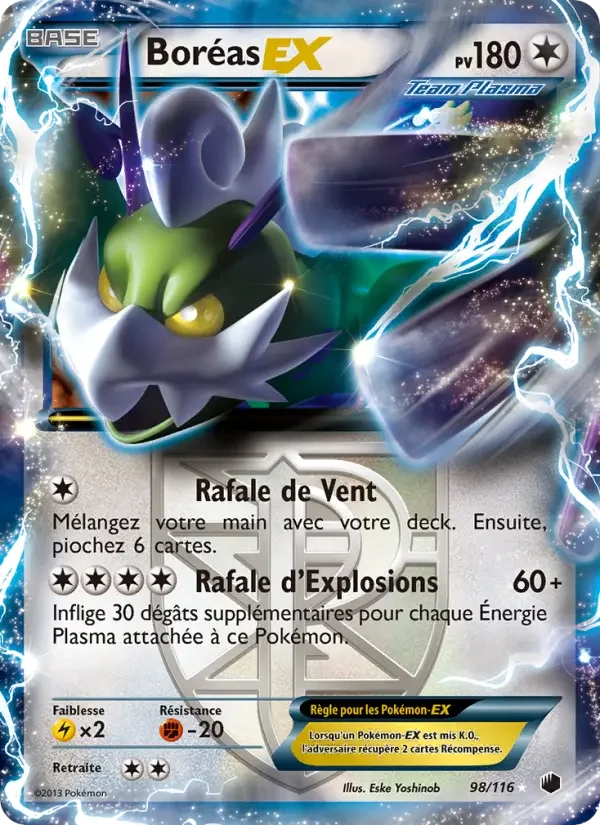 Carte Pokémon Boréas-EX — Glaciation Plasma
