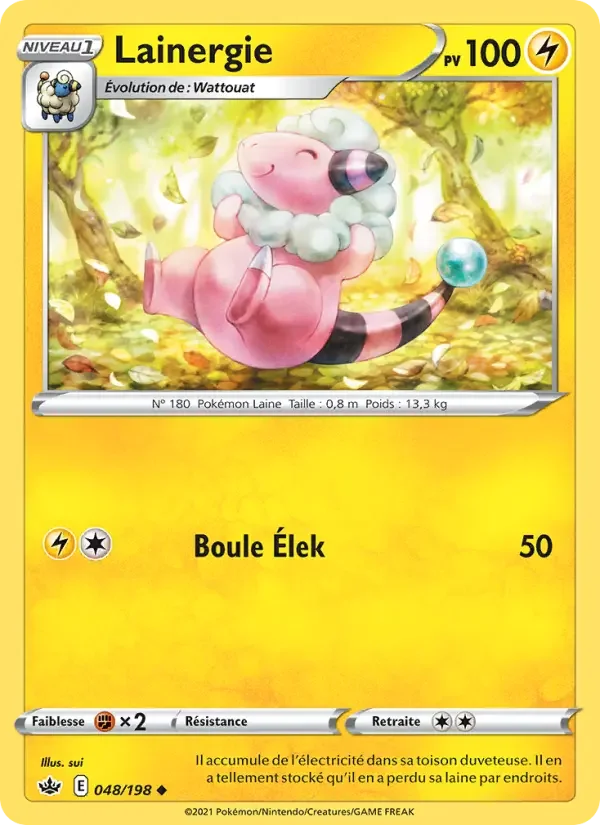 Carte Pokémon Lainergie — Règne de Glace