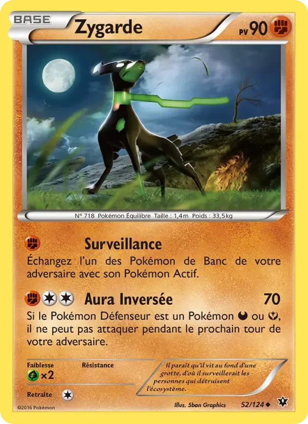 Carte Pokémon Zygarde — Impact des Destins