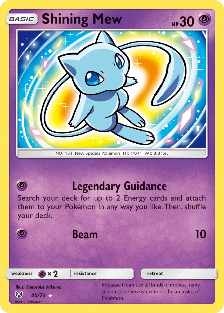 Carte Mew Brillant