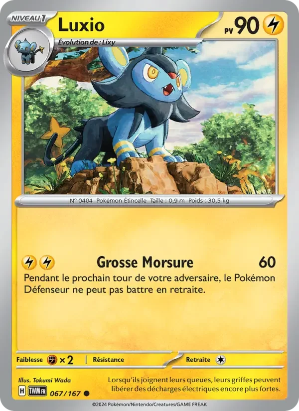 Carte Pokémon Luxio — Mascarade Crépusculaire