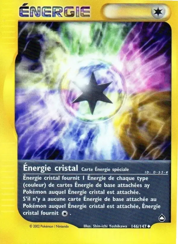 Carte Pokémon Énergie cristal — Aquapolis