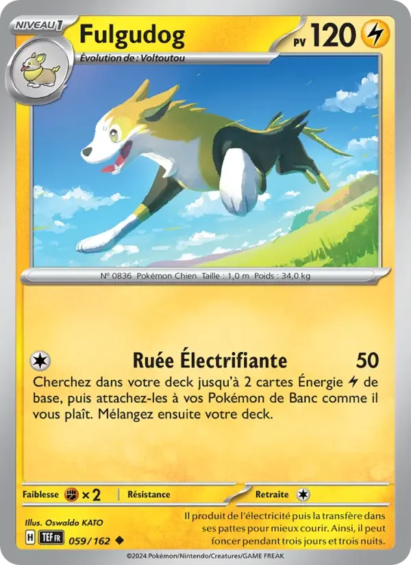 Carte Pokémon Fulgudog — Forces Temporelles
