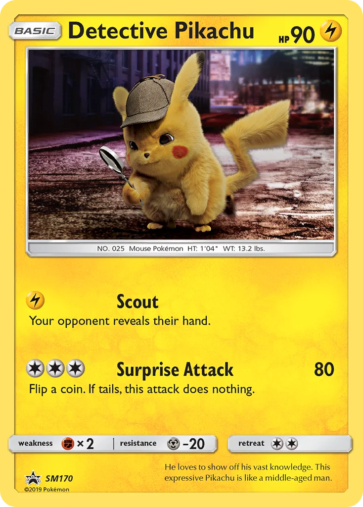 Carte Pokémon Détective Pikachu — Promos Soleil et Lune