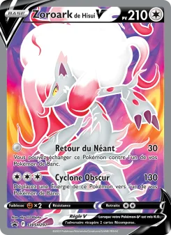 Carte Pokémon Hisuian Zoroark V — Promos Épée et Bouclier