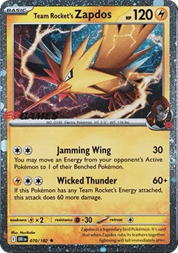 Carte Électhor de la Team Rocket