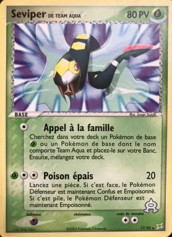 Carte Seviper de Team Aqua