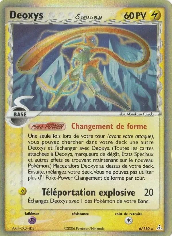 Carte Deoxys δ