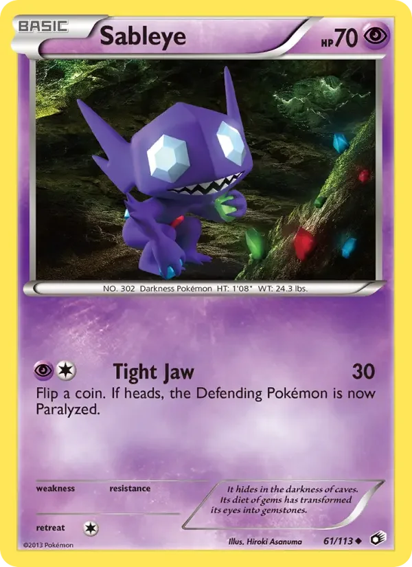 Carte Sableye
