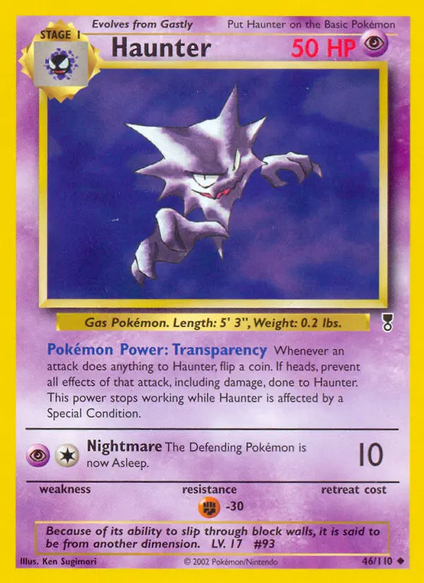 Carte Pokémon Spectrum — Legendary Collection