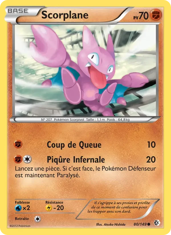 Carte Pokémon Scorplane — Frontières Franchies