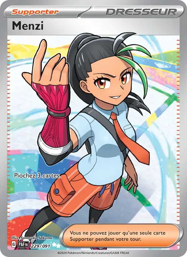 Carte Pokémon Menzi — Destinées de Paldea