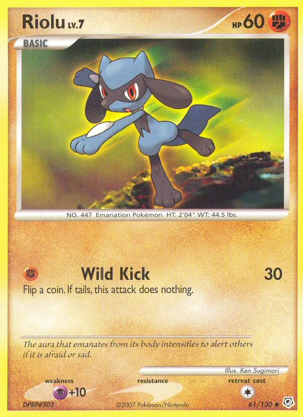 Carte Pokémon Riolu — Diamant & Perle