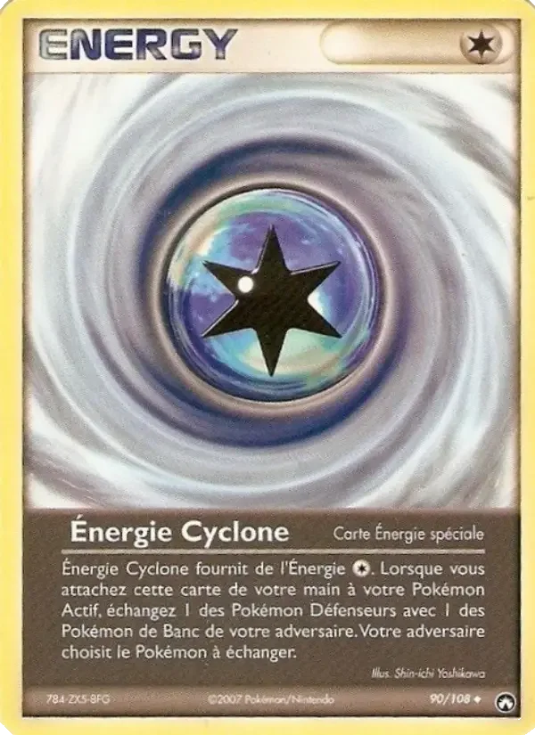 Carte Pokémon Énergie Cyclone — Gardiens du Pouvoir