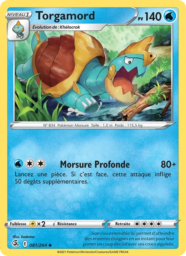 Carte Pokémon Torgamord — Poing de Fusion